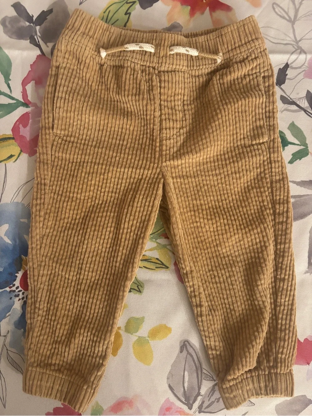 Kids - Boys Tan Corduroy Jogger Pants